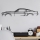 Wall decoration 70x15 cm car metal