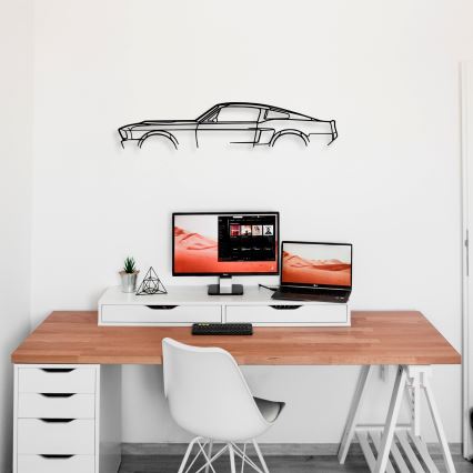 Wall decoration 70x15 cm car metal