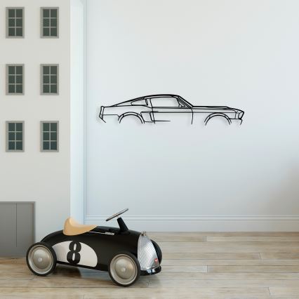 Wall decoration 70x15 cm car metal