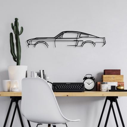 Wall decoration 70x15 cm car metal