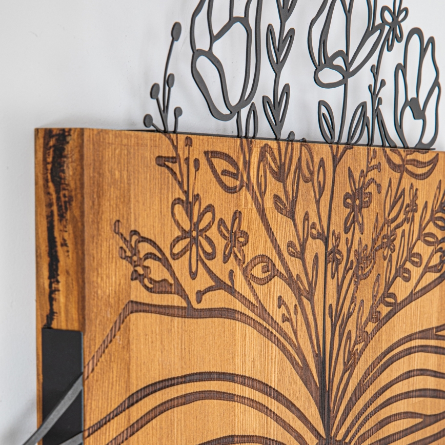 Wall decoration 76,5x24,5 cm Last Supper wood/metal