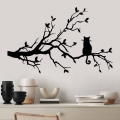 Wall decoration 80x50 cm branch metal