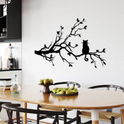 Wall decoration 80x50 cm branch metal