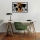 Wall decoration 90x58 cm map wood/metal