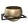 Wall flowerpot 27x29 cm black/gold