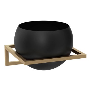 Wall flowerpot 27x29 cm gold