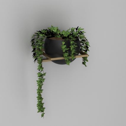 Wall flowerpot 27x29 cm gold