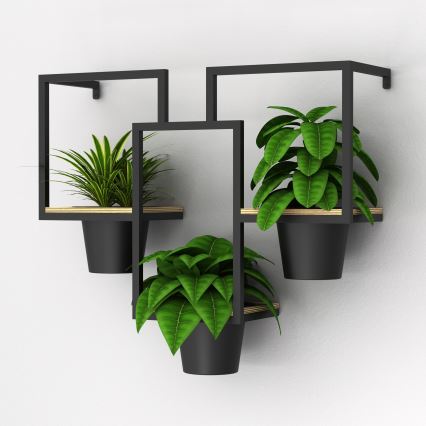 Wall flowerpot 46x53 cm black