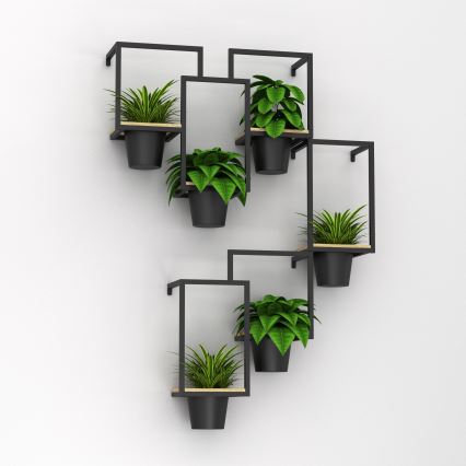Wall flowerpot 46x53 cm black