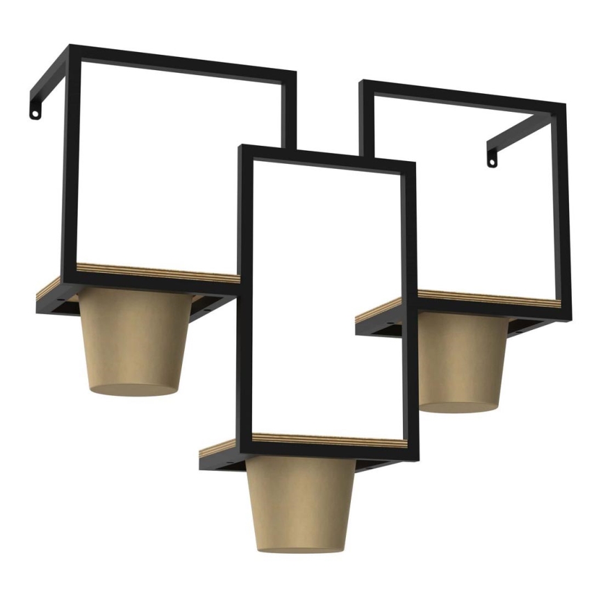 Wall flowerpot 46x53 cm gold