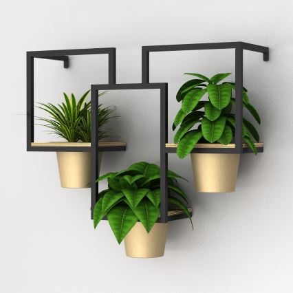 Wall flowerpot 46x53 cm gold