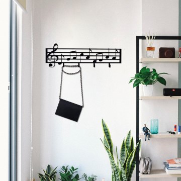 Wall hanger 60x19 cm notes metal