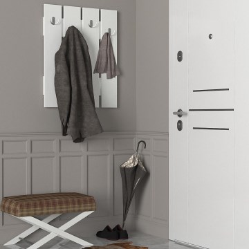 Wall hanger ANITA 80x64,7 cm white