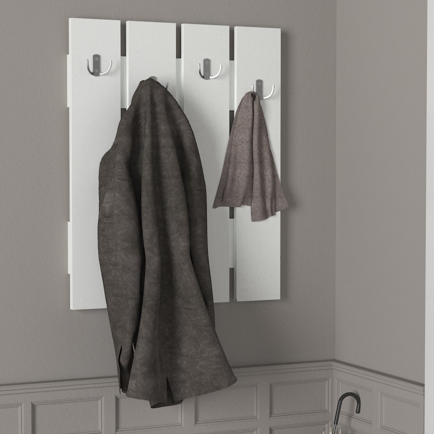 Wall hanger ANITA 80x64,7 cm white