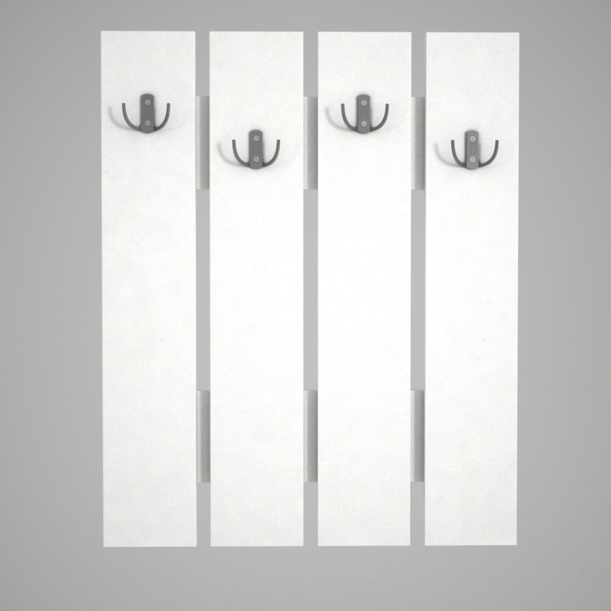 Wall hanger ANITA 80x64,7 cm white