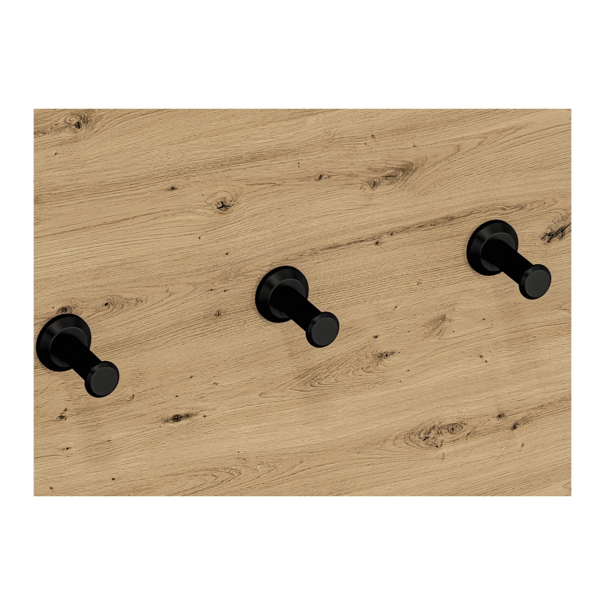 Wall hanger CORICA 145x35 cm oak artisan