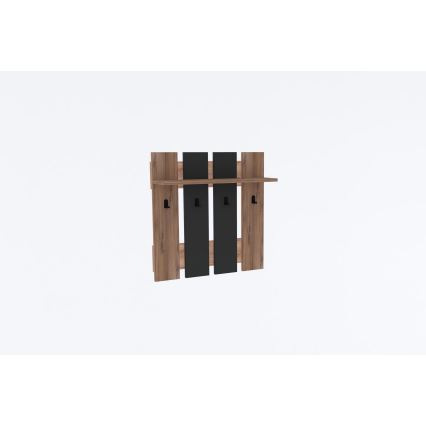 Wall hanger MITA 70x70 cm anthracite/brown