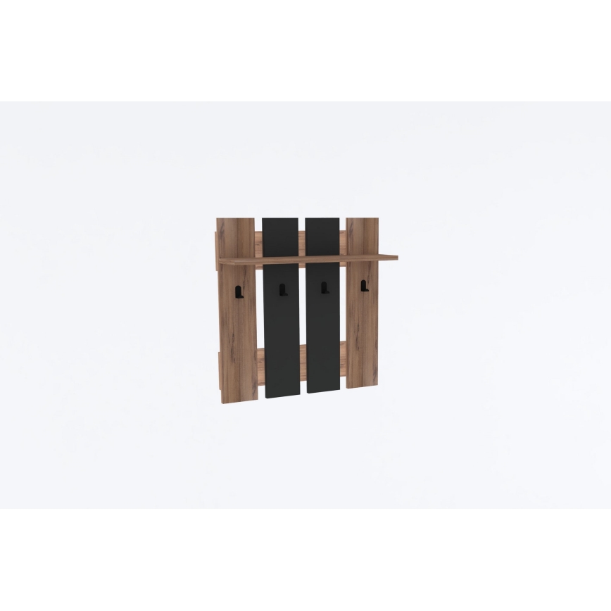 Wall hanger MITA 70x70 cm anthracite/brown