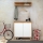 Wall hanger OBSOYO 15x80 cm + shoe cabinet 100x80 cm brown/white