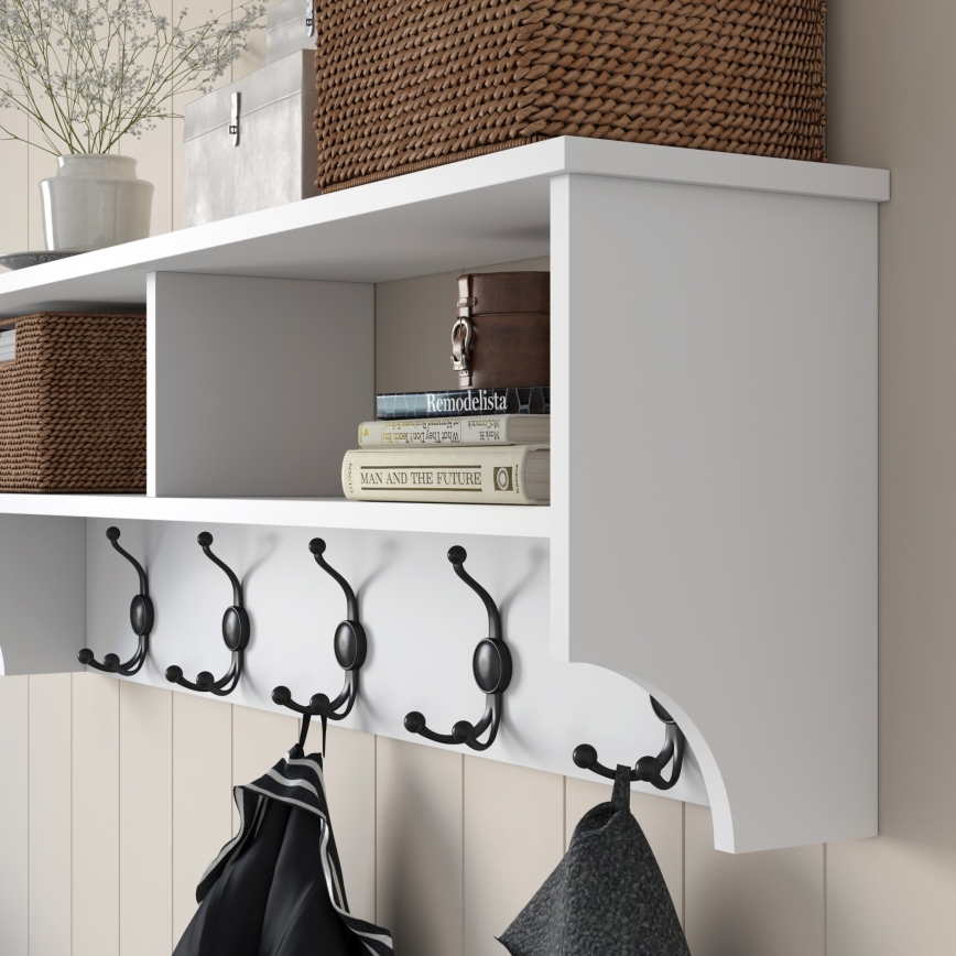 Wall hanger RANI 120x37,2 cm white