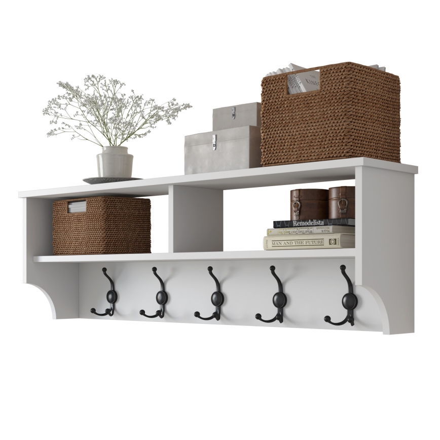 Wall hanger RANI 120x37,2 cm white