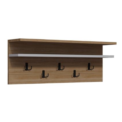 Wall hanger ROLKER 90x31,4 cm brown