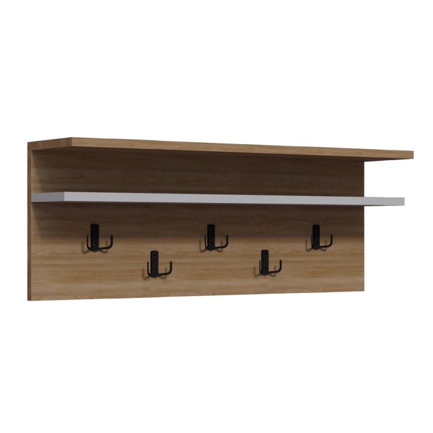 Wall hanger ROLKER 90x31,4 cm brown
