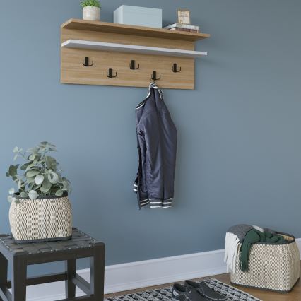Wall hanger ROLKER 90x31,4 cm brown