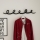 Wall hanger SING 84x12 cm black