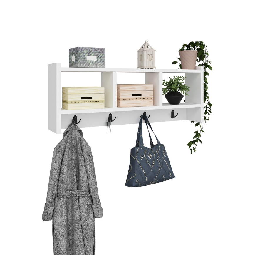 Wall hanger STAR 35x76 cm white