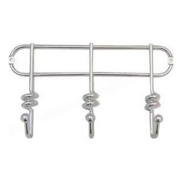 Wall hanger TWIST 13,3x25,3 cm shiny chrome