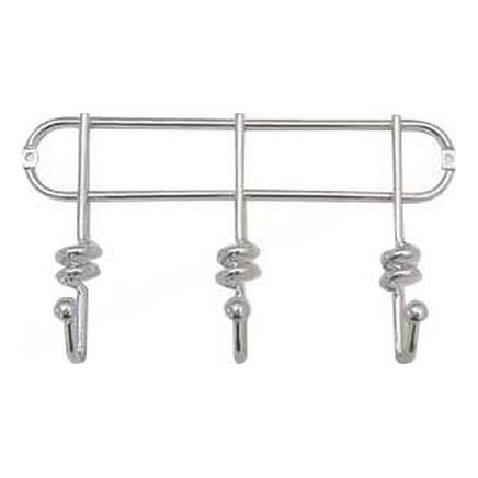 Wall hanger TWIST 13,3x25,3 cm shiny chrome