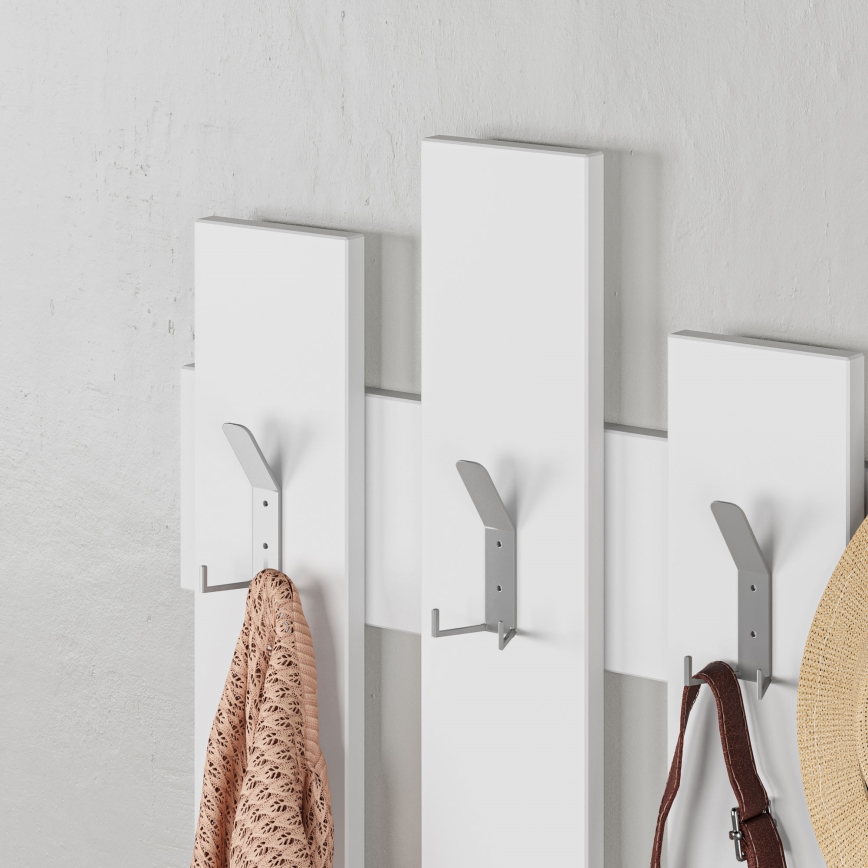 Wall hanger WAVE 81x64 cm white