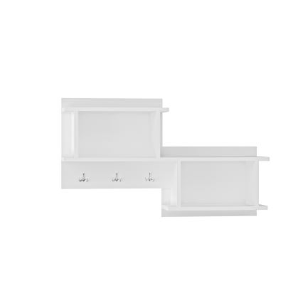 Wall hanger with a shelf NIZZA 51,8x100 cm white