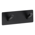 Wall hook 11.5 x 4.5 cm, stainless steel/black