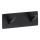 Wall hook 11.5 x 4.5 cm, stainless steel/black
