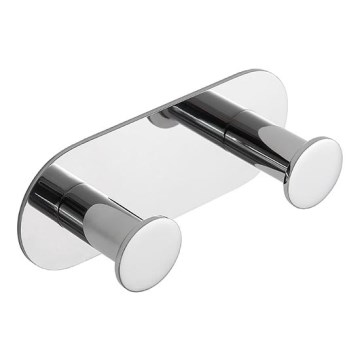 Wall hook 11.5 x 4.5 cm – stainless steel/silver