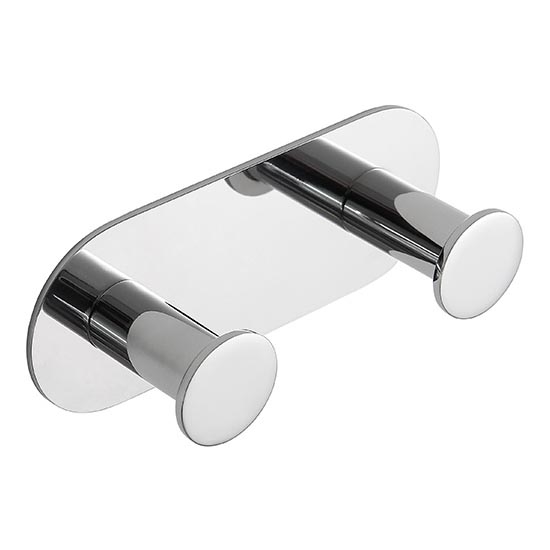 Wall hook 11.5 x 4.5 cm – stainless steel/silver