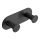 Wall hook 11,5x4,5 cm stainless steel/black