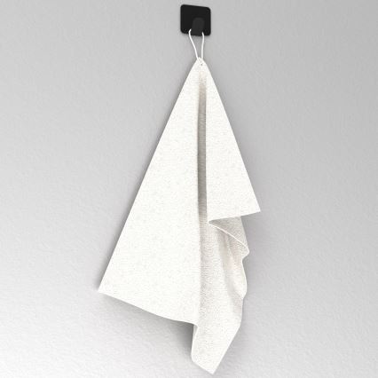 Wall hook 4x4 cm black