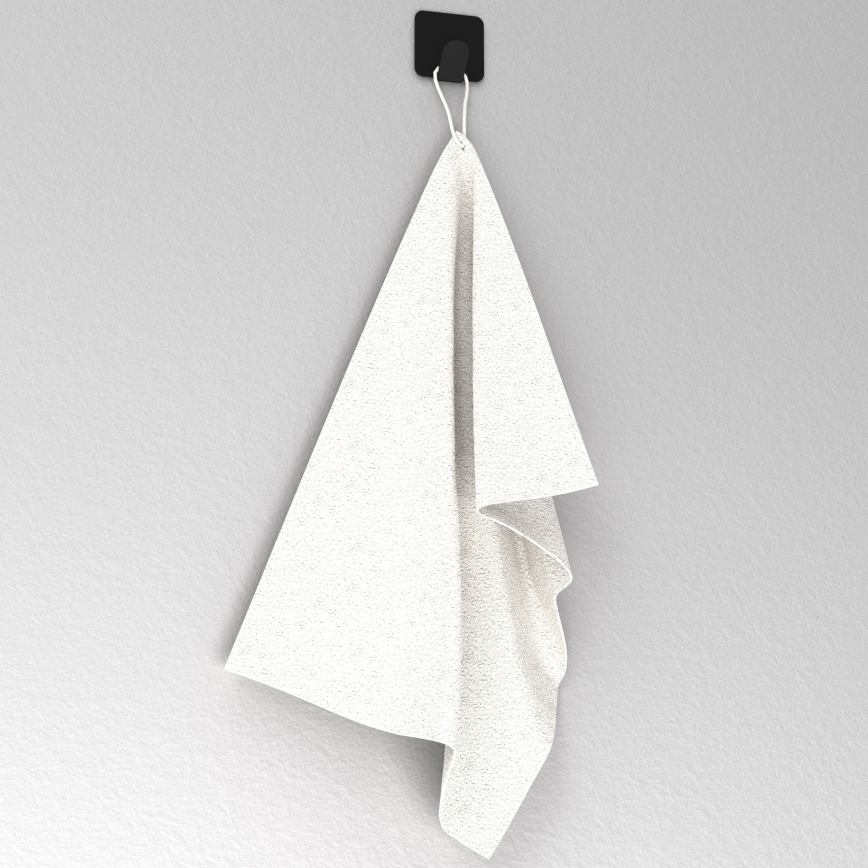 Wall hook 4x4 cm black