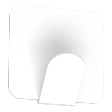 Wall hook 4x4 cm white