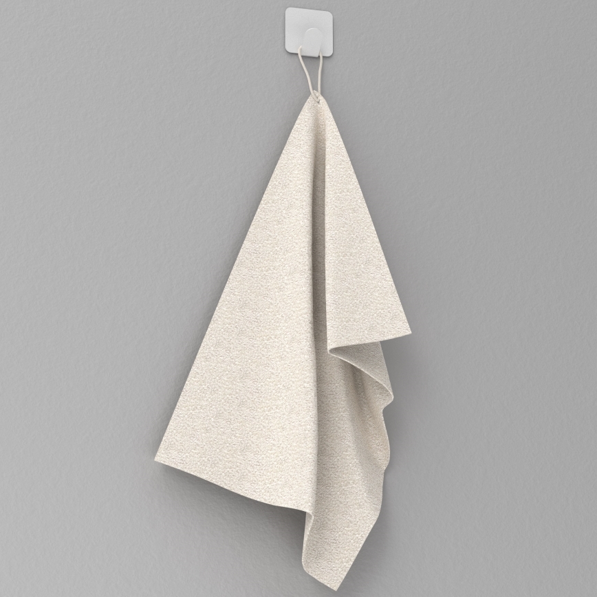 Wall hook 4x4 cm white