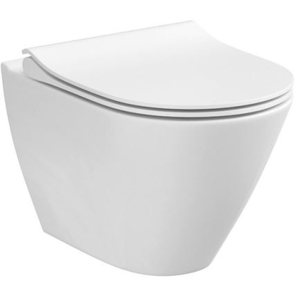 Wall-hung CITY OVAL toilet + SoftClose CITY OVAL toilet seat + SIGMA flush plate + concealed cistern module + insulating gasket