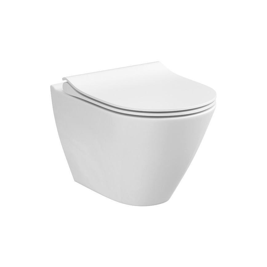Wall-hung CITY OVAL toilet + SoftClose CITY OVAL toilet seat + SIGMA flush plate + concealed cistern module + insulating gasket