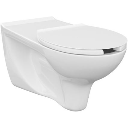 Accessible wall-hung toilet ETIUDA + ETIUDA toilet seat + SIGMA flush plate + in-wall cistern module + insulating pad