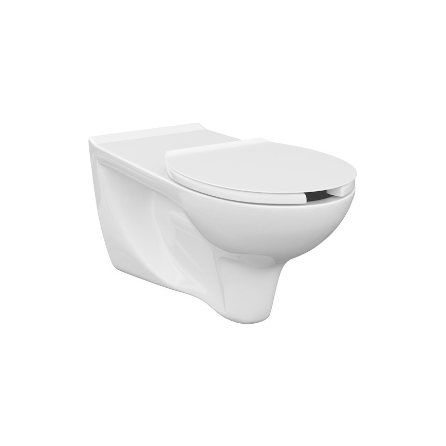 Accessible wall-hung toilet ETIUDA + ETIUDA toilet seat + SIGMA flush plate + in-wall cistern module + insulating pad
