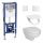 Wall-hung toilet LYRA + LYRA SoftClose toilet seat + DUAL flush plate + concealed cistern module + insulation pad