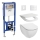 Wall-hung toilet MIO Vortex + MIO SoftClose toilet seat + DUAL flush plate + concealed cistern module + insulation pad