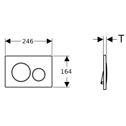 ROUND wall-hung toilet + SoftClose ROUND toilet seat + SIGMA flush plate + in-wall module + insulation pad